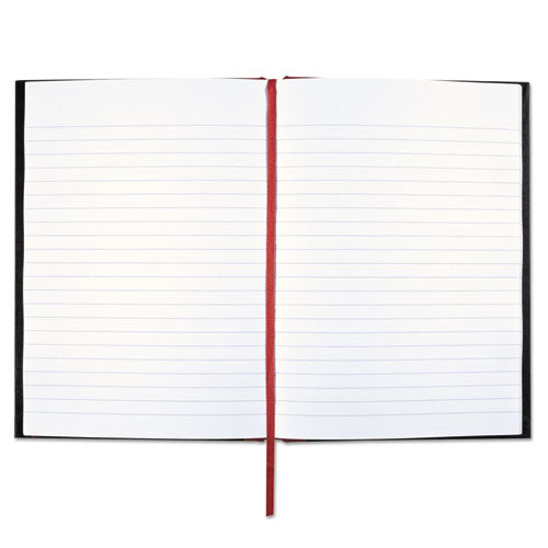 Image of Black n' Red Hardcover Casebound Notebooks, SCRIBZEE Compatible, 1-Subject, Wide/Legal Rule, Black/Red Cover, (96) 8.25 x 5.63 Sheets