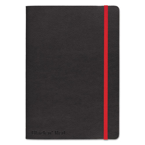 Image of Black n' Red Flexible Cover Casebound Notebooks, SCRIBZEE Compatible, 1-Subject, Wide/Legal Rule, Black/Red Cover, (71) 8.25 x 5.75 Sheets
