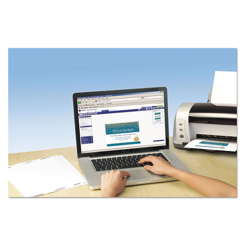 Image of Avery® Note Cards With Matching Envelopes, Inkjet, 65lb, 4.25 X 5.5, Textured Uncoated White, 50 Cards, 2 Cards/sheet, 25 Sheets/box