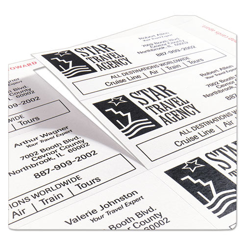 Image of Avery® Clean Edge Business Cards, Laser, 2 X 3.5, White, 200 Cards, 10 Cards/sheet, 20 Sheets/pack