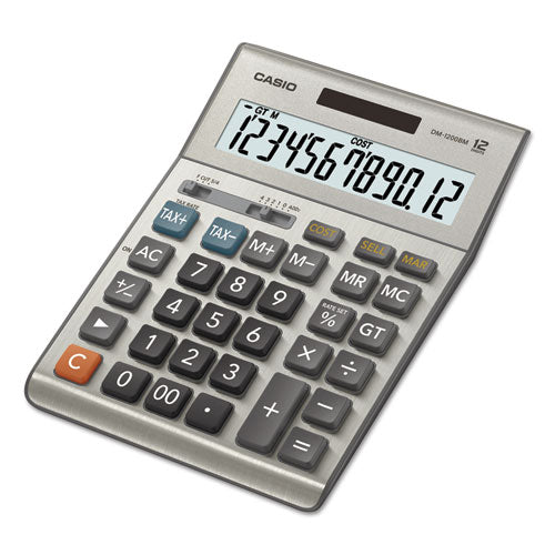 Image of Casio® Dm1200bm Desktop Calculator, 12-Digit Lcd, Silver