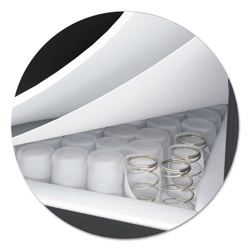 Image of HON® Hvl402 Series Executive High-Back Chair, Supports Up To 250 Lb, 17" To 21" Seat Height, Black Seat/back, Iron Gray Base