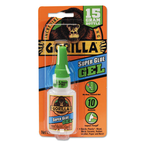 Image of Gorilla® Super Glue Gel, 0.53 Oz, Dries Clear