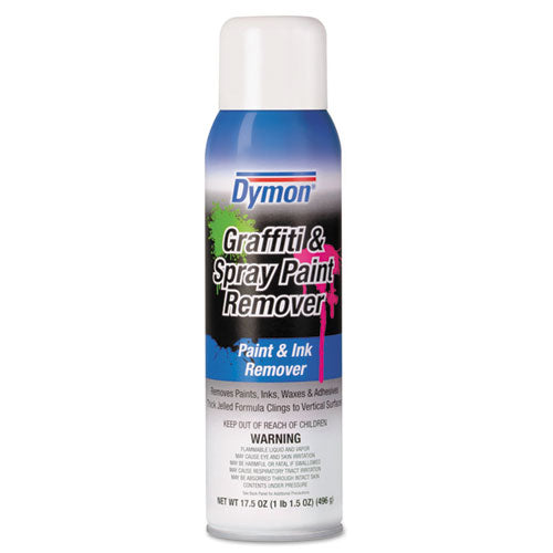 Image of Dymon® Graffiti/paint Remover, Jelled Formula, 17.5 Oz Aerosol Spray