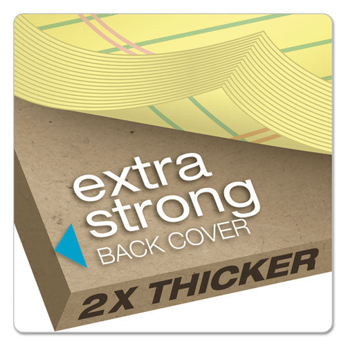 Image of TOPS Docket Gold Ruled Perforated Pads, Wide/legal Rule, 50 Canary-Yellow 8.5 X 14 Sheets, 12/pack