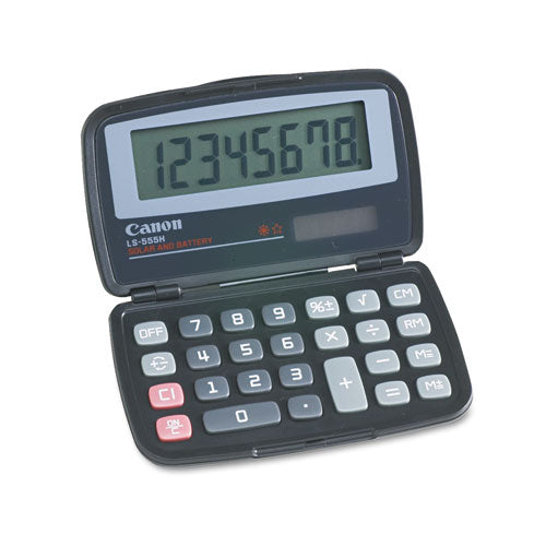 Image of Canon® Ls555h Handheld Foldable Pocket Calculator, 8-Digit Lcd