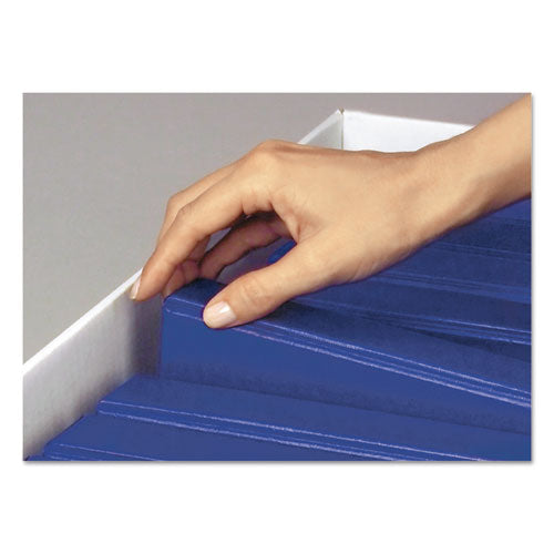 Image of Bankers Box® Binderbox Storage Boxes, Letter Files, 13.13" X 20.13" X 12.38", White/blue, 12/carton