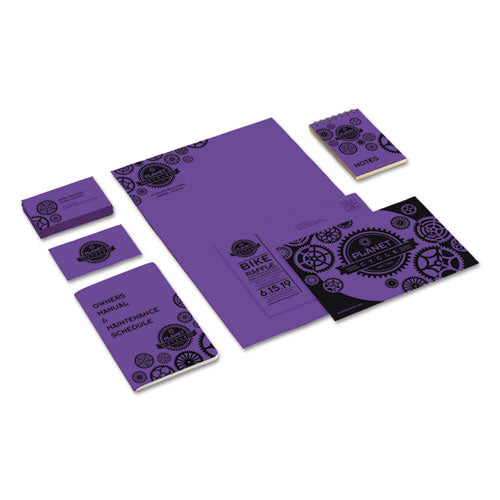 Image of Astrobrights® Color Cardstock, 65 lb Cover Weight, 8.5 x 11, Gravity Grape, 250/Pack