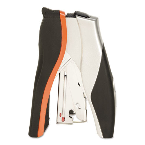 Image of Swingline® Optima 40 Compact Stapler, 40-Sheet Capacity, Black/silver/orange