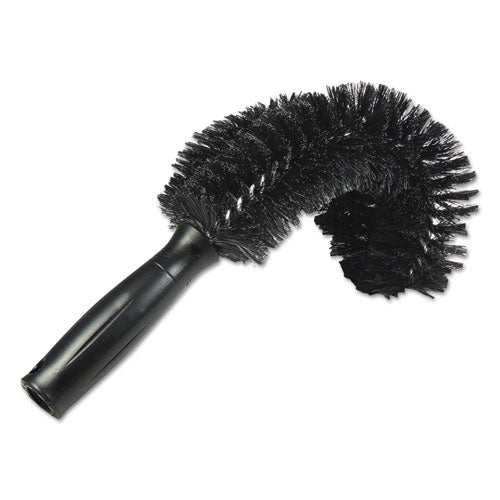 Image of Unger® StarDuster Pipe Brush, Green Polypropylene Bristles, 7.5" Brush, 6" Black Plastic Handle