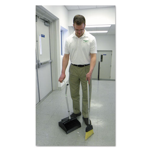 Image of Unger® Telescopic Ergo Dust Pan With Broom, 12w X 45h, Metal, Gray/silver