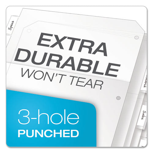 Image of Cardinal® Poly Ring Binder Pockets, 8.5 x 11, Clear, 5/Pack