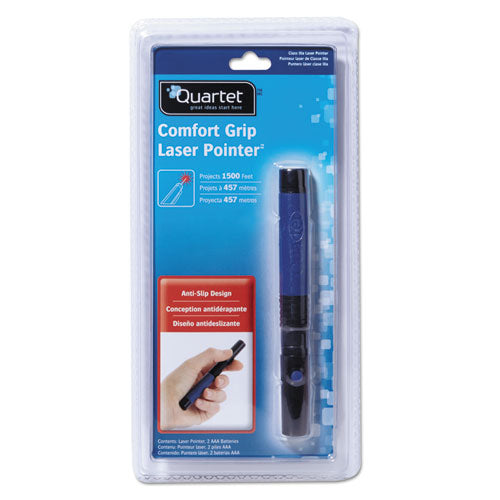 Image of Quartet® Classic Comfort Laser Pointer, Class 3a, Projects 1,500 Ft, Blue