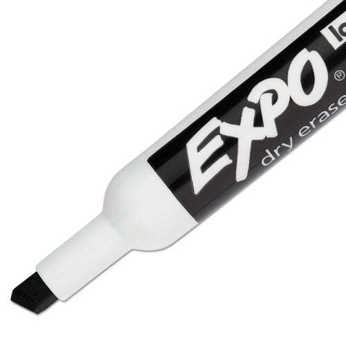 Image of EXPO® Low-Odor Dry-Erase Marker, Broad Chisel Tip, Black, Dozen
