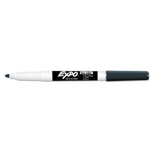Image of EXPO® Low-Odor Dry-Erase Marker Value Pack, Fine Bullet Tip, Black, 36/box