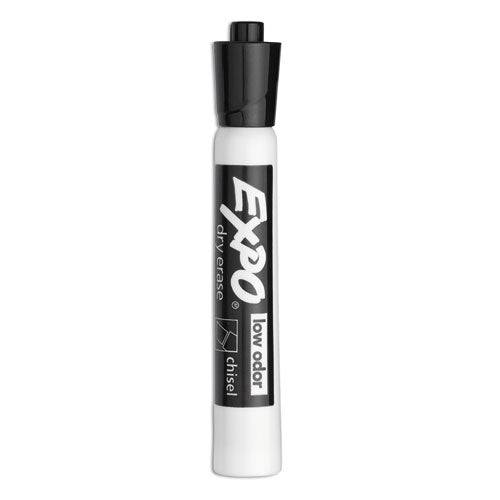 Image of EXPO® Low-Odor Dry-Erase Marker Value Pack, Broad Chisel Tip, Black, 36/box