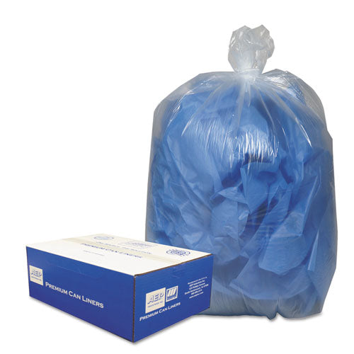 Image of Classic Clear Linear Low-Density Can Liners, 10 gal, 0.6 mil, 24" x 23", Clear, 25 Bags/Roll, 20 Rolls/Carton