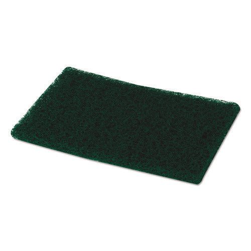 Image of Boardwalk® Heavy-Duty Scouring Pad, 6 x 9, Green, 15/Carton
