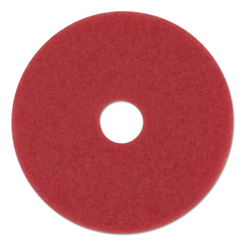 Image of 3M Low-Speed Buffer Floor Pads 5100, 20" Diameter, Red, 5/carton