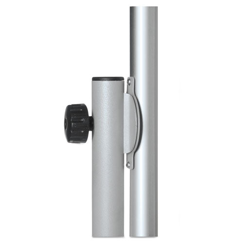 Image of MasterVision® Revolver Easel, Vertical Orientation, 35.4" x 47.2", White Surface, Satin Aluminum Frame