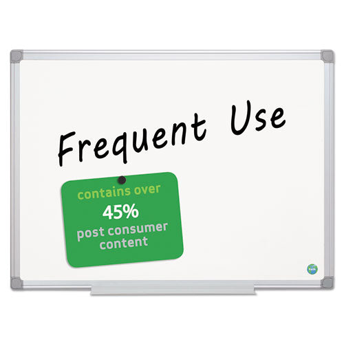 Image of MasterVision® Earth Gold Ultra Magnetic Dry Erase Boards, 36" x 48", White Surface, Satin Aluminum Frame