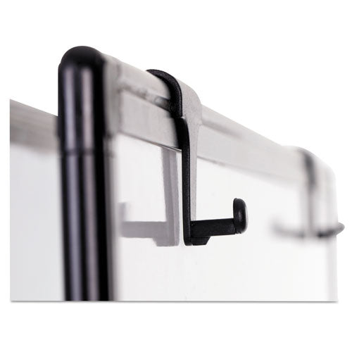 Image of MasterVision® Creation Station Magnetic Dry Erase Board, 29.5" x 74.88", White Surface, Black Metal Frame