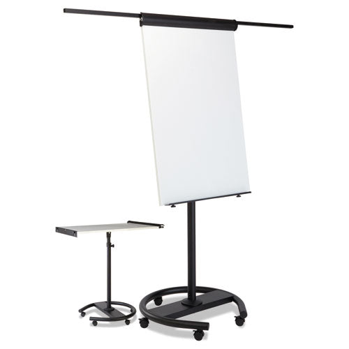 Image of MasterVision® 360 Multi-Use Mobile Magnetic Dry Erase Easel, 27" x 41", White Surface, Black Steel Frame
