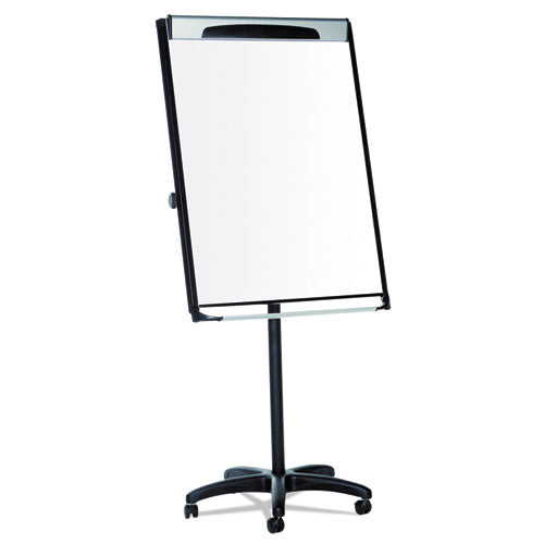 Image of MasterVision® Platinum Mobile Easel, 29" x 41", White Surface, Black Plastic Frame
