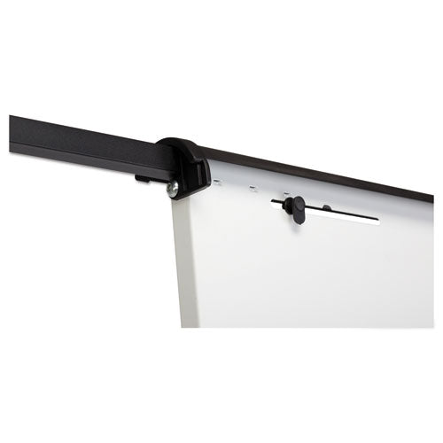 Image of MasterVision® 360 Multi-Use Mobile Magnetic Dry Erase Easel, 27" x 41", White Surface, Black Steel Frame