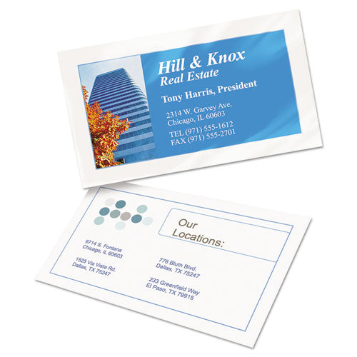 Image of Avery® True Print Clean Edge Business Cards, Inkjet, 2 X 3.5, Glossy White, 200 Cards, 10 Cards Sheet, 20 Sheets/pack