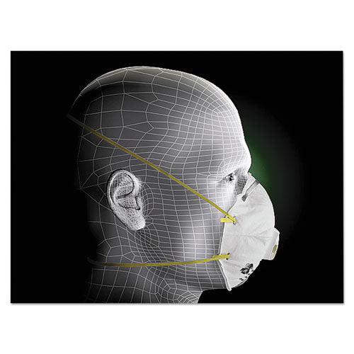 Image of 3M Particulate Respirator 8210V, N95, Cool Flow Valve, Standard Size, 10/Box