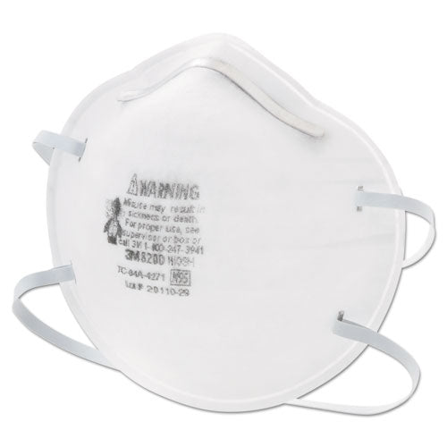 Image of 3M N95 Particle Respirator 8200 Mask, Standard Size, 20/Box