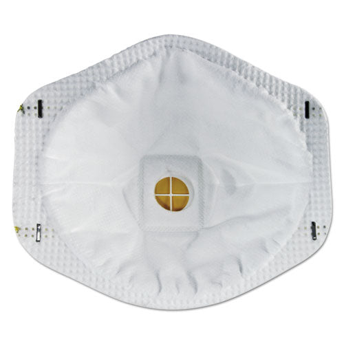 Image of 3M Particulate Respirator w/Cool Flow Exhalation Valve, Standard Size, 10/Box
