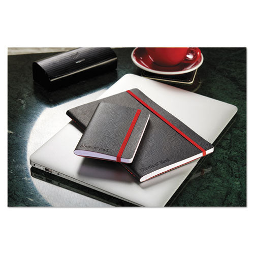 Image of Black n' Red Flexible Cover Casebound Notebooks, SCRIBZEE Compatible, 1-Subject, Wide/Legal Rule, Black/Red Cover, (71) 8.25 x 5.75 Sheets