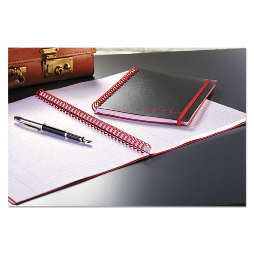 Image of Black n' Red Flexible Cover Twinwire Notebooks, SCRIBZEE Compatible, 1-Subject, Wide/Legal Rule, Black/Red Cover, (70) 5.88 x 4.13 Sheets