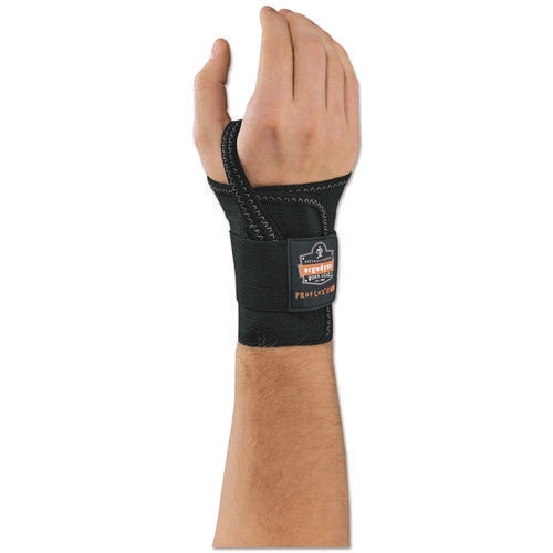 Image of ergodyne® ProFlex 4000 Wrist Support, Medium (6-7"), Fits Right-Hand, Black