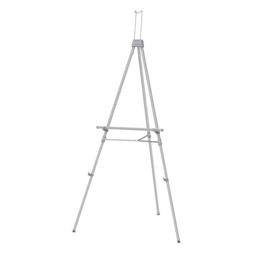 Image of Quartet® Aluminum Heavy-Duty Display Easel, 38" To 66" High, Aluminum, Silver