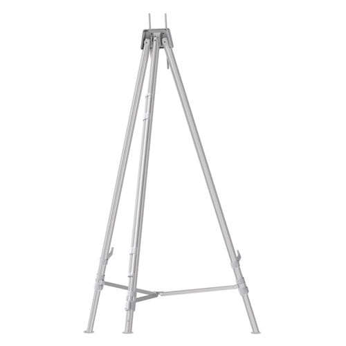 Image of Quartet® Aluminum Heavy-Duty Display Easel, 38" To 66" High, Aluminum, Silver