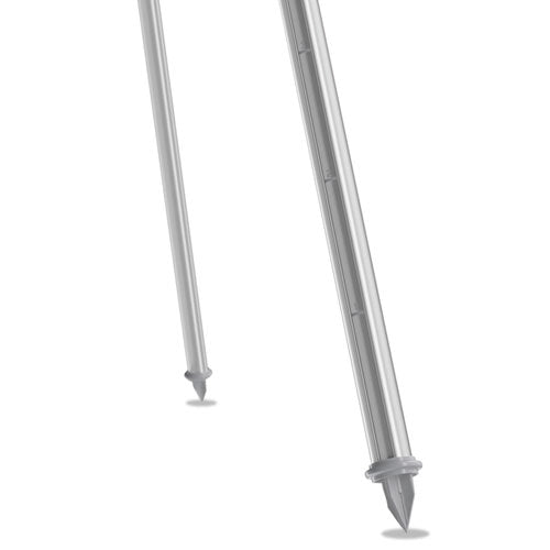 Image of Quartet® Aluminum Heavy-Duty Display Easel, 38" To 66" High, Aluminum, Silver