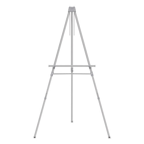 Image of Quartet® Aluminum Heavy-Duty Display Easel, 38" To 66" High, Aluminum, Silver