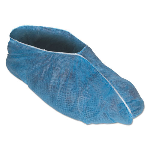 Image of KleenGuard A10 Light Duty Shoe Covers, Polypropylene, One Size Fits All, Blue, 300/Carton