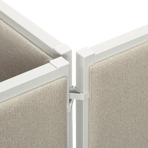 Image of HON® Verse Quick Connect 90 Degree Connecting Hardware, Gray, 2/pack