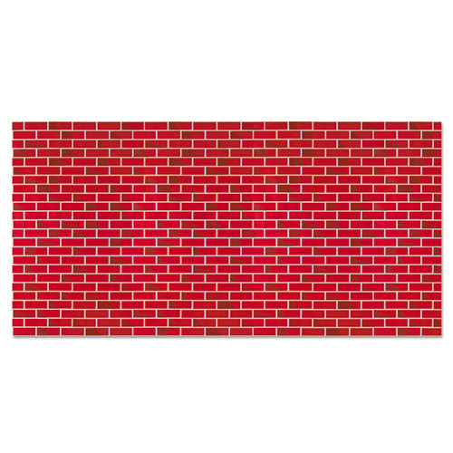 Image of Pacon® Fadeless Designs Bulletin Board Paper, Brick, 50 ft x 48", Red/White