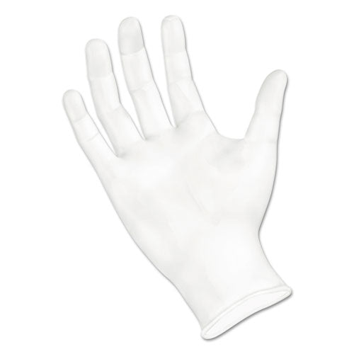 Image of Boardwalk® Exam Vinyl Gloves, Powder/latex-Free, 3 3/5 Mil, Clear, Large, 100/box