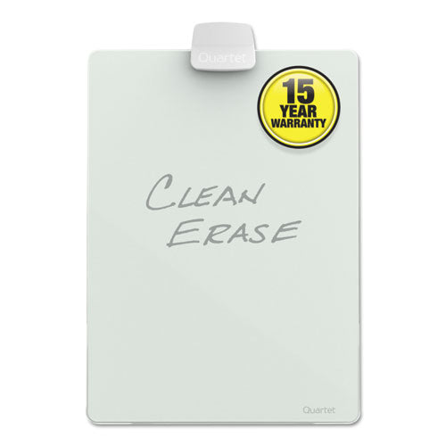 Image of Quartet® Glass Dry Erase Desktop Copy Holder, 20 Sheet Capacity, Glass/Plastic, White