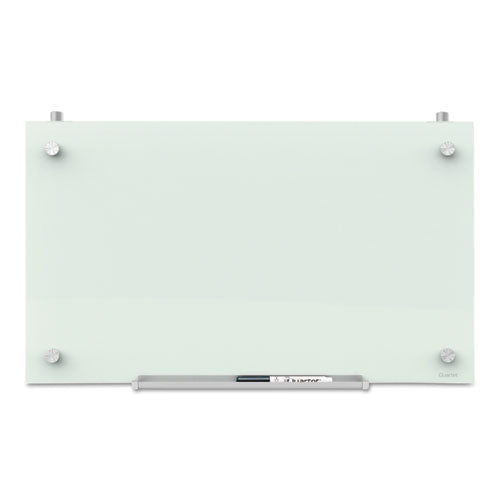 Image of Quartet® Infinity Magnetic Glass Dry Erase Cubicle Board, 30" x 18", White Surface