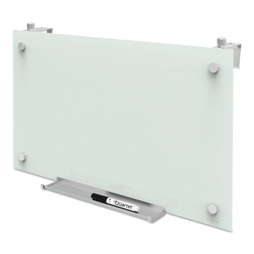 Image of Quartet® Infinity Magnetic Glass Dry Erase Cubicle Board, 30" x 18", White Surface
