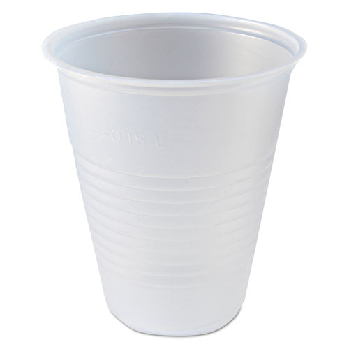 Image of Fabri-Kal® RK Ribbed Cold Drink Cups, 7 oz, Plastic, Clear, 100/Bag, 25 Bags/Carton