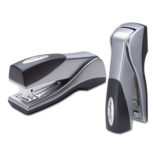 Image of Swingline® Optima Grip Compact Stapler, 25-Sheet Capacity, Silver