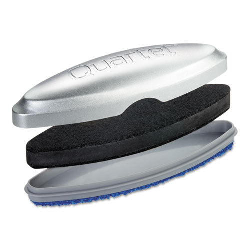 Image of Quartet® Premium Magnetic 3-In-1 Glass Board Eraser, 2" X 6.5" X 1.38"